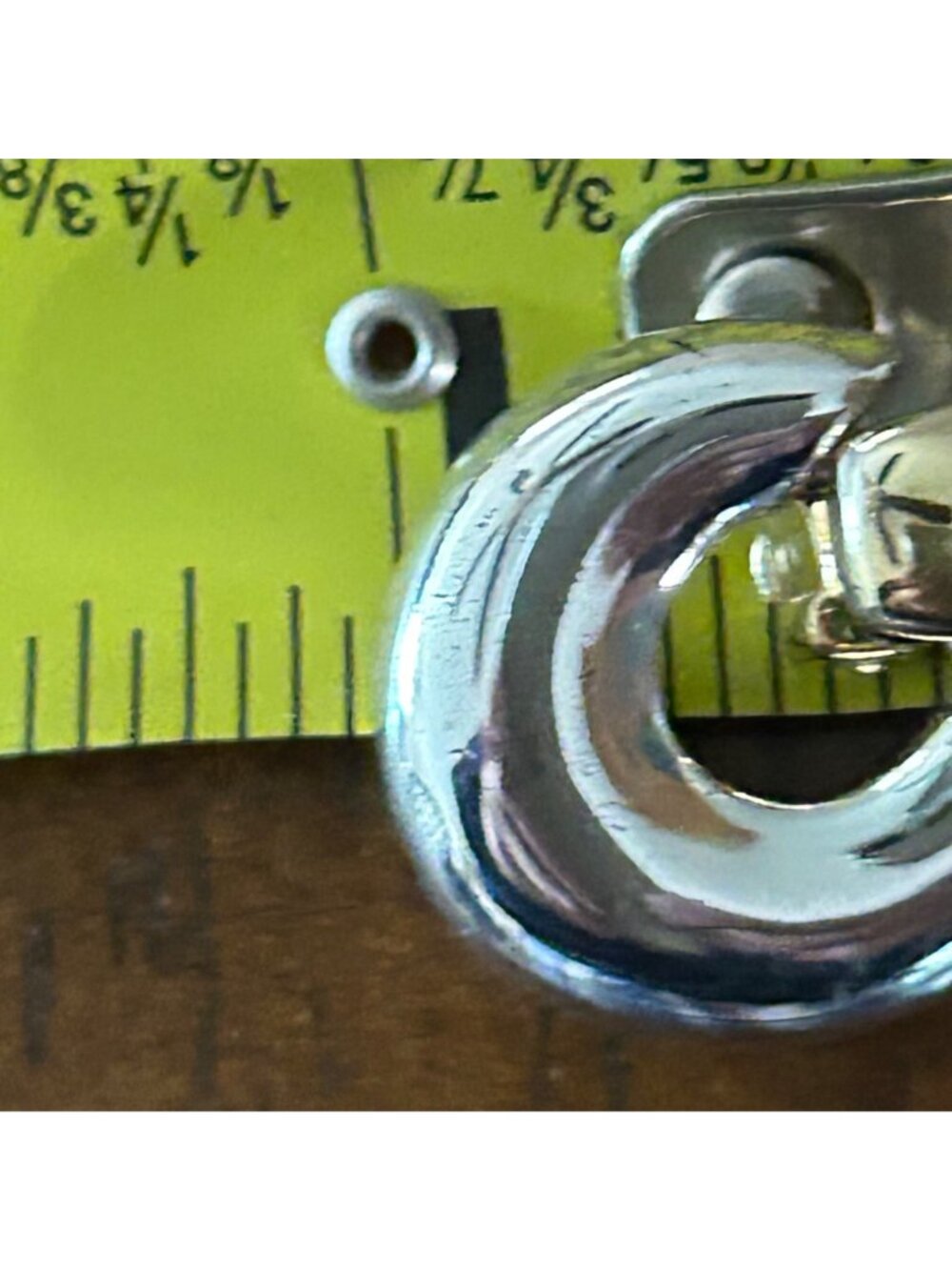 Anne Klein II Clip-On Earrings  Silver & Gold Tone Y2K Door Knockers Vintage - Picture 12 of 13